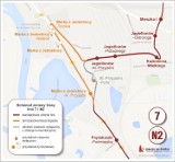MZK Opole: od poniedziałku (20.11) autobusy linii 7 i N2 będą kursowały objazdem. Nie wiadomo jak długo potrwają prace