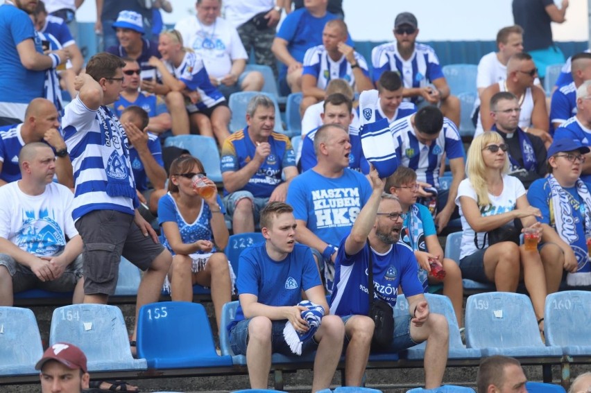 14.08.2021. Kibice na meczu Ruch Chorzów - GKS...