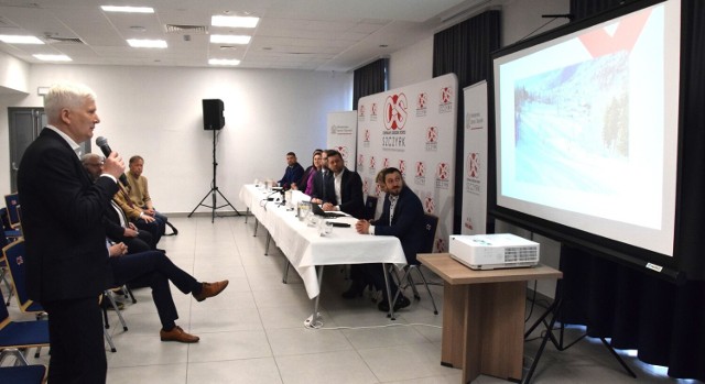Podczas dzisiejszej konferencji prasowej w COS-OPO w Szczyrku przedstawiono plany rozbudowy infrastruktury sportowej na Skrzycznem i Kubalonce