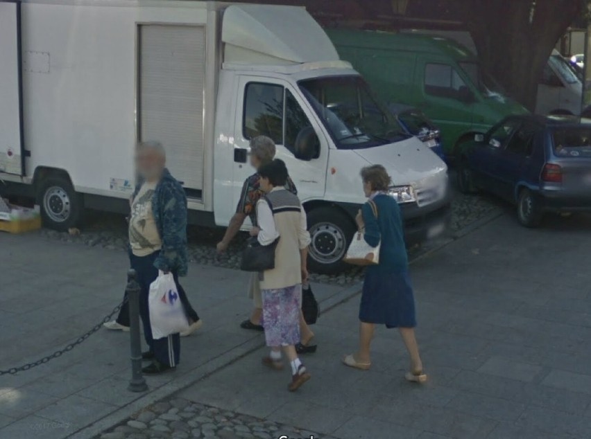 Moda z ulic Starego Sącza w Google Street View