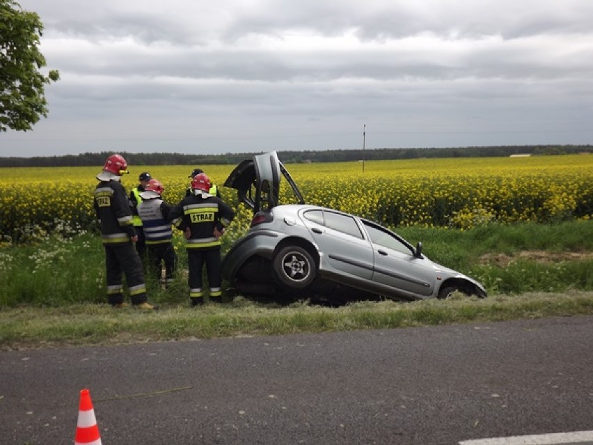 Wypadek na trasie Klukowo - Krajenka