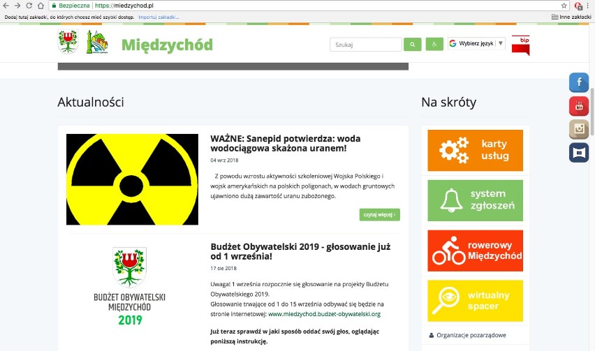 Sanepid dementuje informację ze strony www.miedzychod.pl