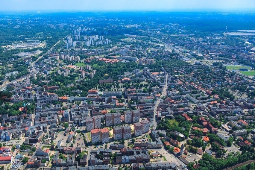 Udział parków, zieleńców i terenów zieleni osiedlowej w...