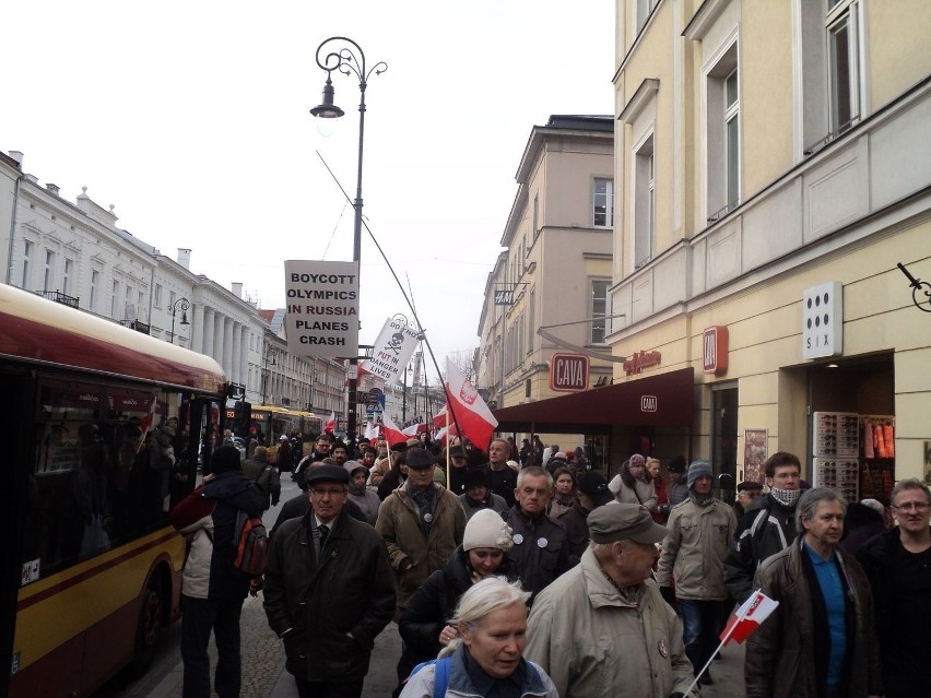 Protest zorganizował Młodzieżowy Klub Gazety Polskiej. Fot....