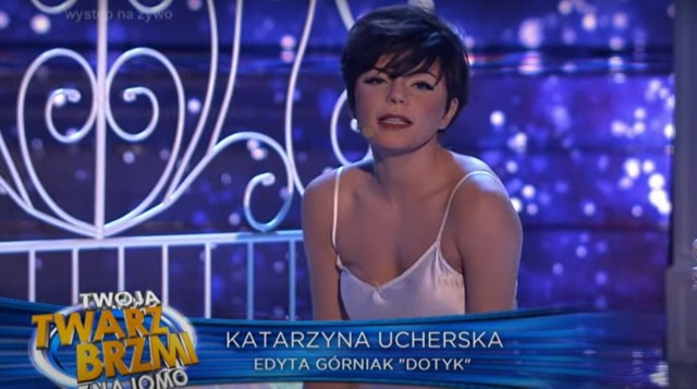 Katarzyna Ucherska tym razem jako Edyta Górniak w programie "Twoja Twarz Brzmi Znajomo"