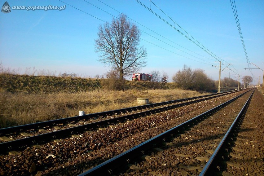 Wyrobki: Pożar traw na nasypie kolejowym