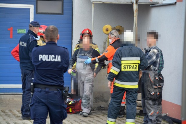 Pożar stolarni na ul. E. Orzeszkowej w Sępólnie Krajeńskim