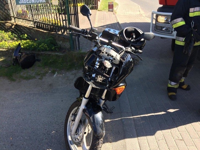 Wypadek motocykla w Pierwoszynie (maj 2018)