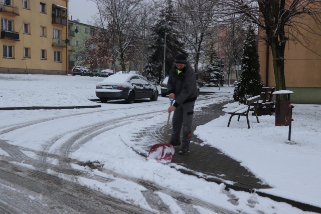 Spadł pierwszy śnieg w Radziejowie
