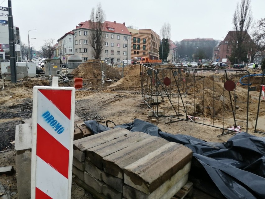 Trwa budowa nowego ronda w Gorzowie. Jak idą prace w tym miejscu?