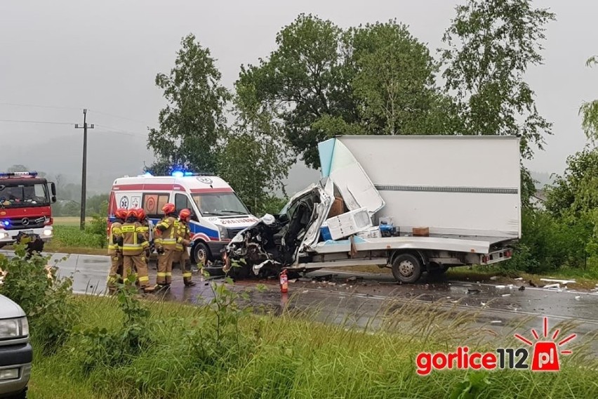 Wypadek w Łuznej wyglądał dramatycznie