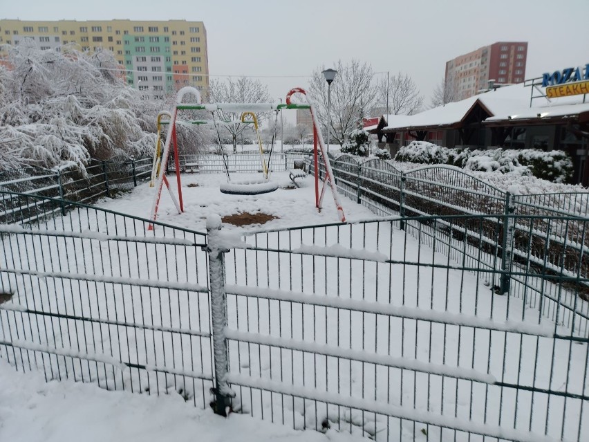 Pierwszy śnieg w Łodzi - 27.11.2021