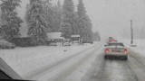 Zima atakuje na Podhalu. Kierowcy mają problemy z podjazdami, m.in. na zakopiance
