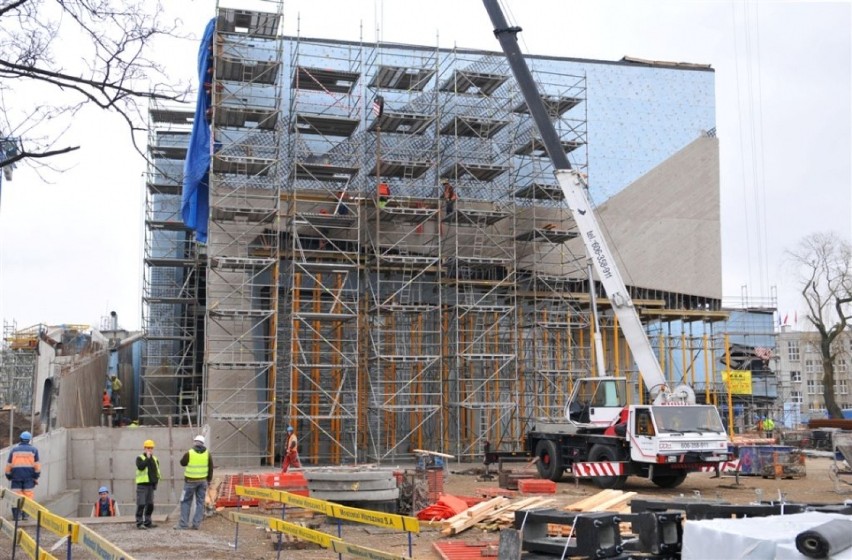 Budowa sali na Jordankach - Luty 2015 r. [ZDJĘCIA]