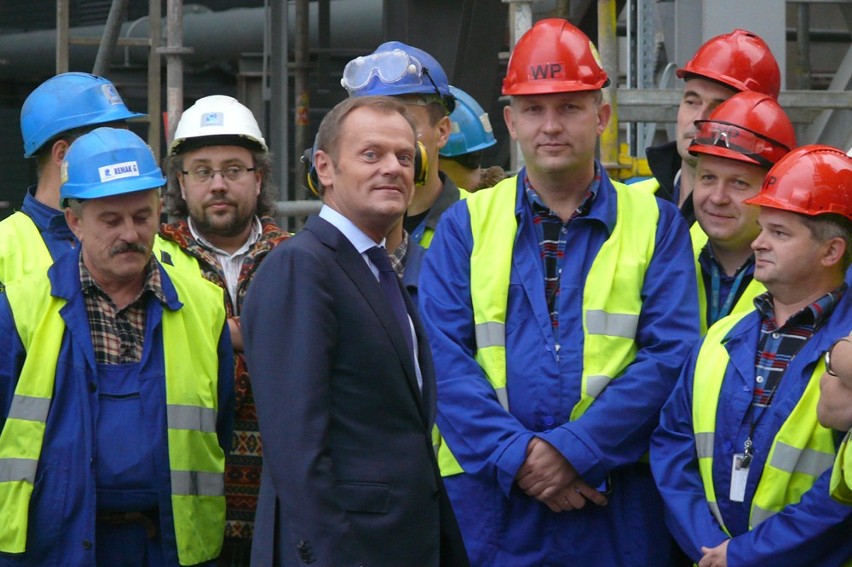 Bełchatów: Premier Donald Tusk odwiedził nowy blok energetyczny