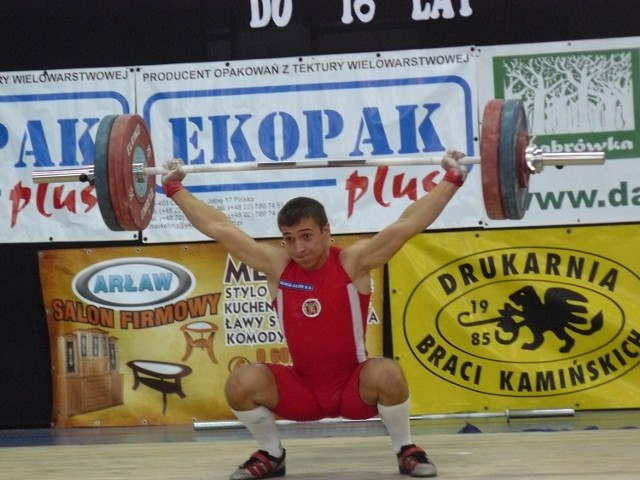 Łukasz Krawczyk jeszcze jako zawodnik Dobryszyc.