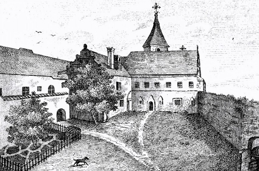K._Ney, dziedziniec klasztoru pp. Klarysek w Gnieźnie