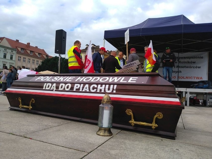 Trwa protest rolników w Bydgoszczy. Nie chcą tzw. piątki dla zwierząt, idą do posłów i senatorów [zdjęcia]