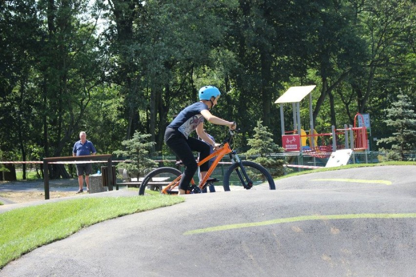 Tor rowerowy w bielszowickim parku Strzelnica