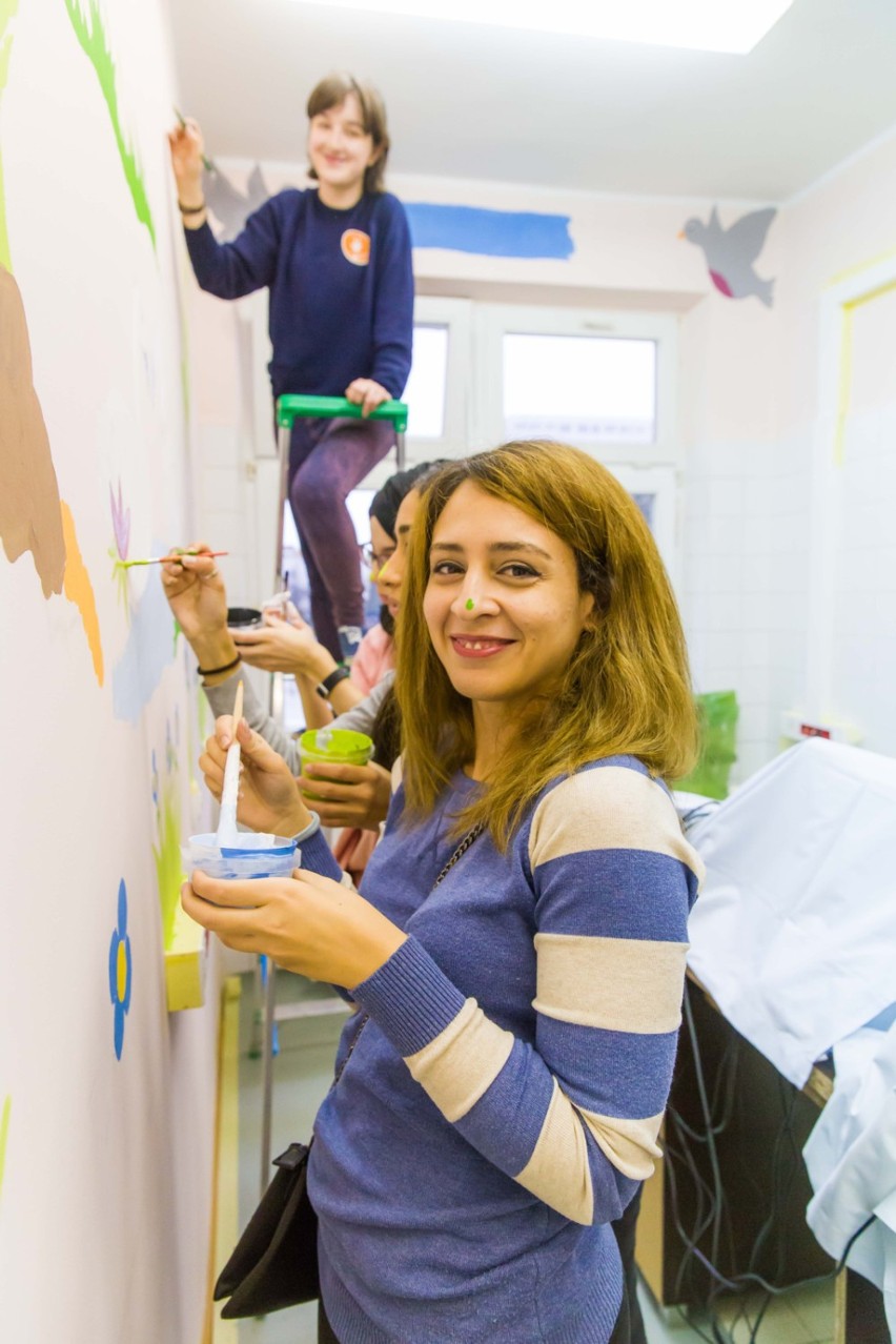 UDSK. Studenci Erasmusa pomalowali ściany