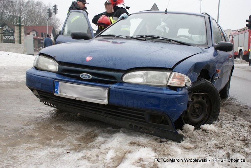 Wypadek na skrzyżowaniu w Chojnicach