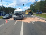 Wypadek na DK 25 w Brzozie pod Bydgoszczą. Dwie osoby poszkodowane [zdjęcia]