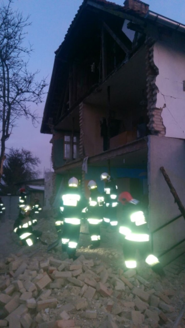 Zawaliła się ściana domu przy ul. Lipowej w Juszkowie