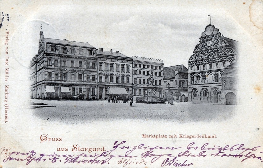 Rynek Staromiejski w Stargardzie w 1898 roku