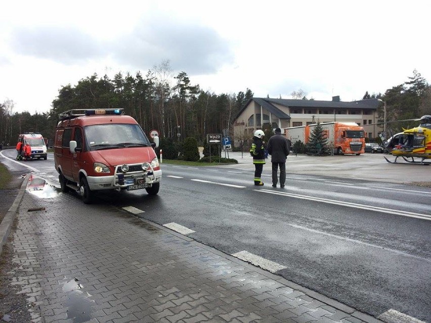 Wypadek w Zawadzie Pilickiej.