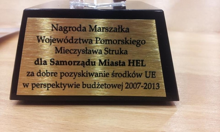 Nagroda województwa pomorskiego dla miasta Helu