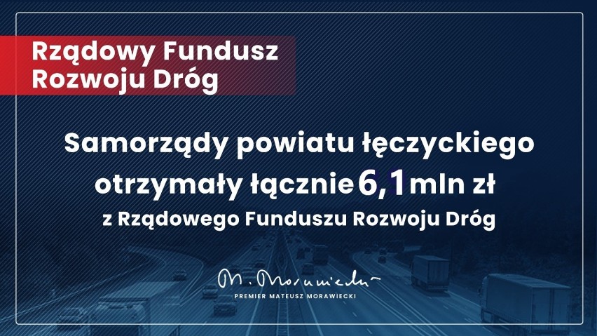 Ponad 6 mln złotych na drogi w powiecie łęczyckim. Sprawdź, które jezdnie zostaną wyremontowane