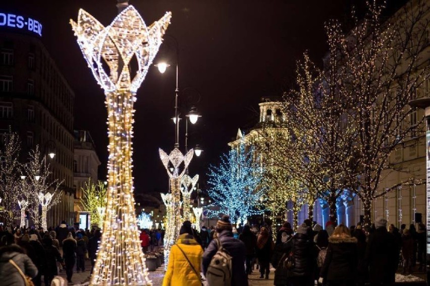 Świąteczna iluminacja, Warszawa 2019. Stolica robłyśnie na zimę