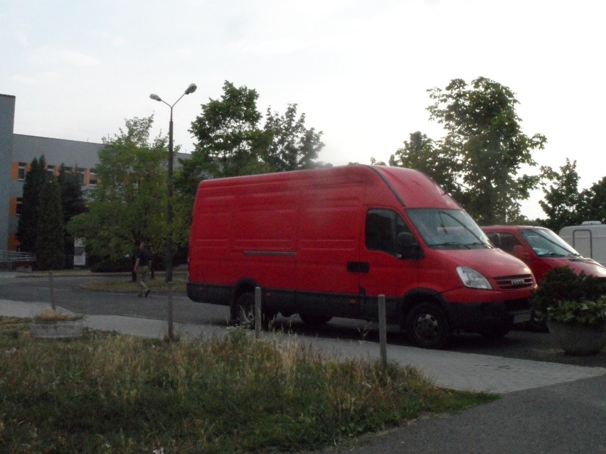 Parking przed szpitalem w Żorach
