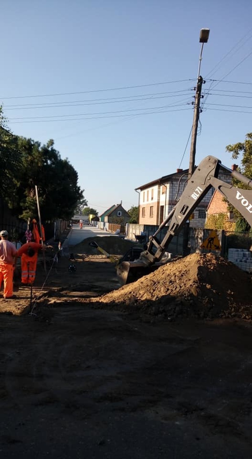 Ulice Kręta, Długa i Łąkowa w Starym Luboszu w remoncie FOTO 