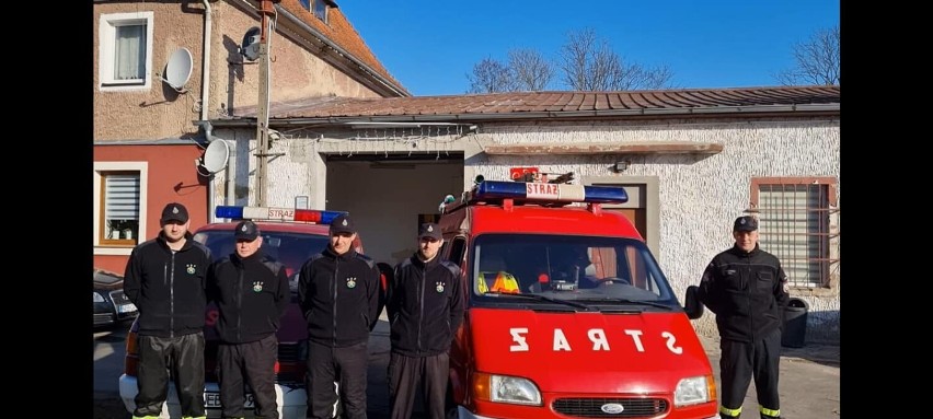 Powiat elbląski. Nasi strażacy uczcili pamięć swoich bohaterskich kolegów z Ukrainy
