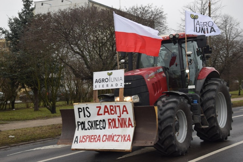 Protest Agrounii. Rolnicy przejechali przez Zduńską Wolę