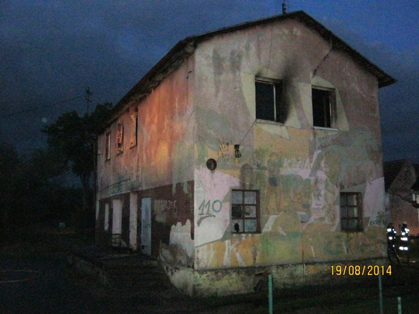 Pożar budynku mieszkalnego