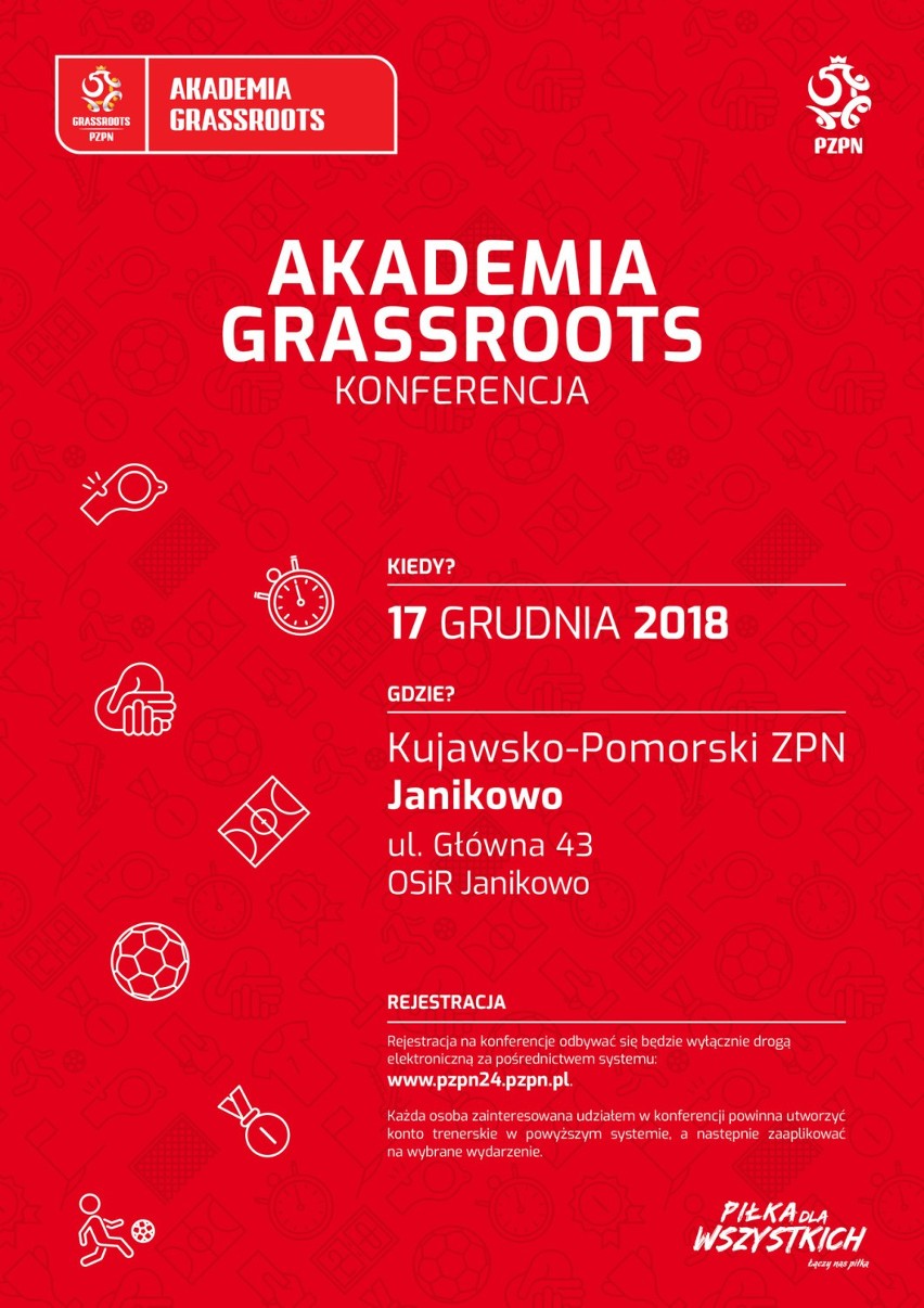 W Kujawsko-Pomorskiem odbędzie się „Akademia Grassroots” – bezpłatna konferencja o szkoleniu dzieci i młodzieży 