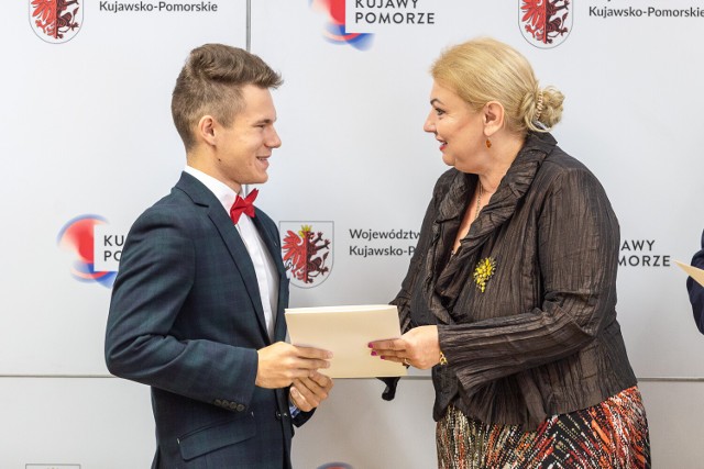 Piotr Paczkowski i Elżbieta Piniewska (członek zarządu województwa Kujawsko-Pomorskiego)