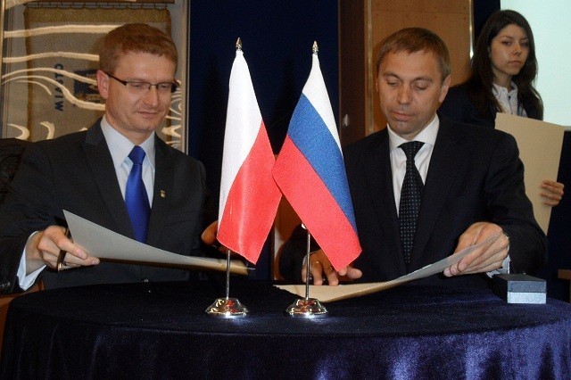 Prezydenci Matyjaszczyk i Kondraszow podpisali umowę partnerską Częstochowy i Irkucka