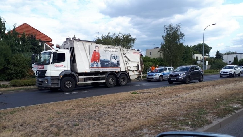 Do wypadku doszło dzisiaj na ulicy Nad Torem w Bydgoszczy.