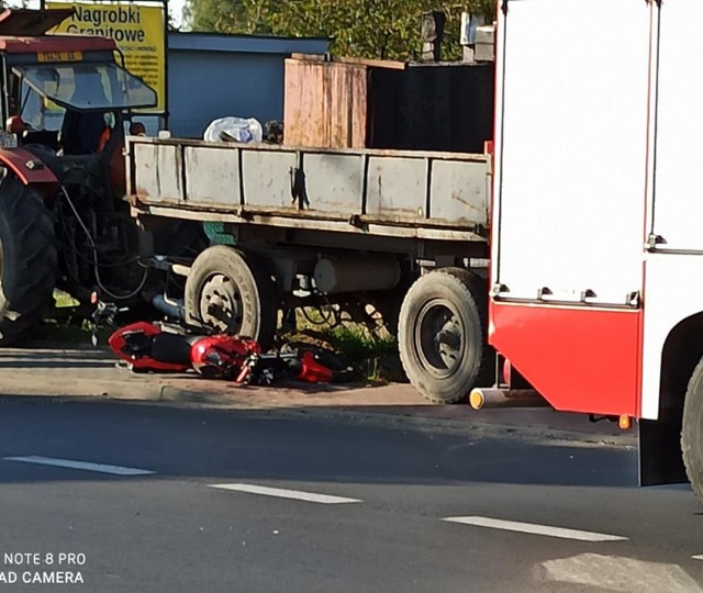 Wypadek na Szadkowskiej w Zduńskiej Woli. Ucierpiał 15-latek