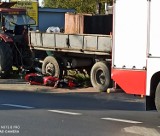 Wypadek na Szadkowskiej w Zduńskiej Woli. Ucierpiał 15-letni motorowerzysta