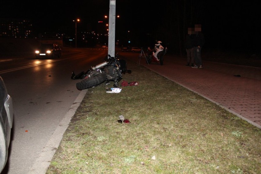 Jastrzębie: wypadek motocyklisty. 16-latek poszkodowany