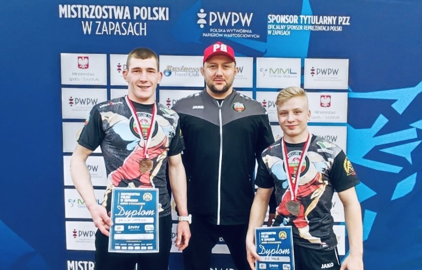 Dwa medale zapaśniow Zagłebia w Mistrzostwach Polsk