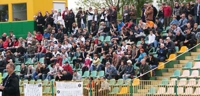 Na stadionie Rozwoju mecze Silesia Miners oglądać może liczna grupa kibiców