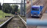 Remont trasy PST w Poznaniu na wesoło. Zamiast tramwaju kursuje wywrotka? [WIDEO]