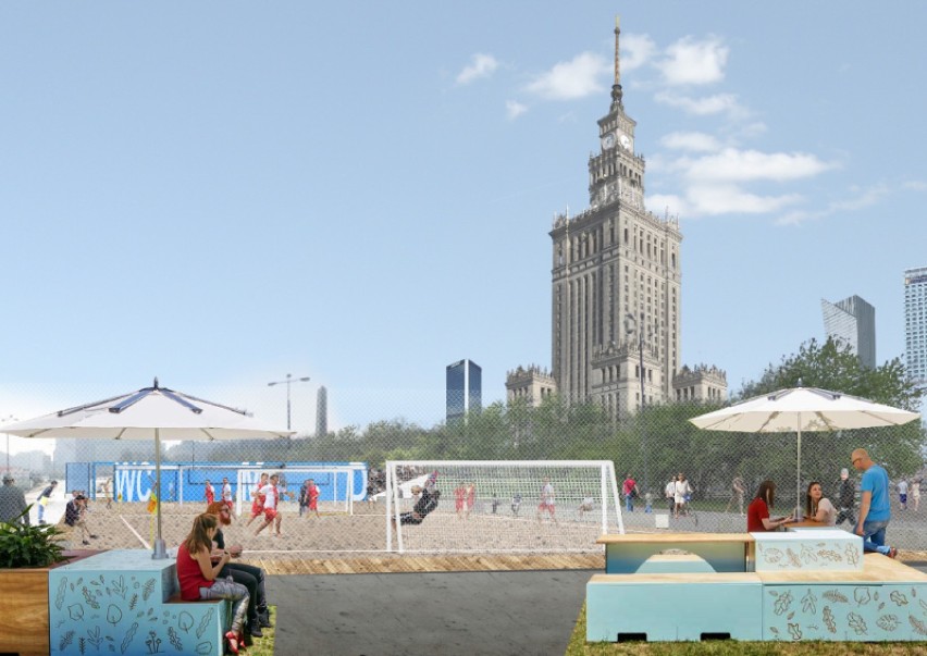 Plaża w centrum Warszawy