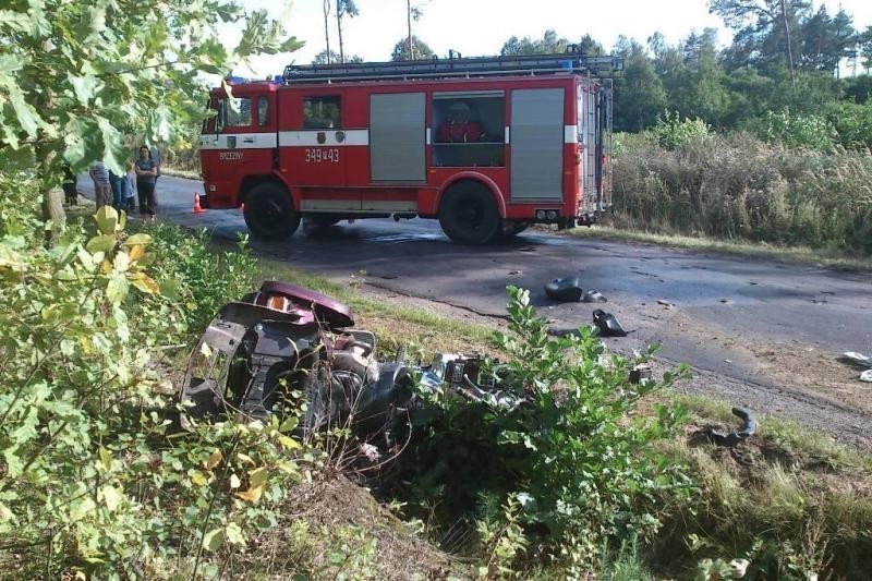 Region: Tragedia na drodze w Brzezinach. Zginął 54-letni motocyklista. ZDJĘCIA