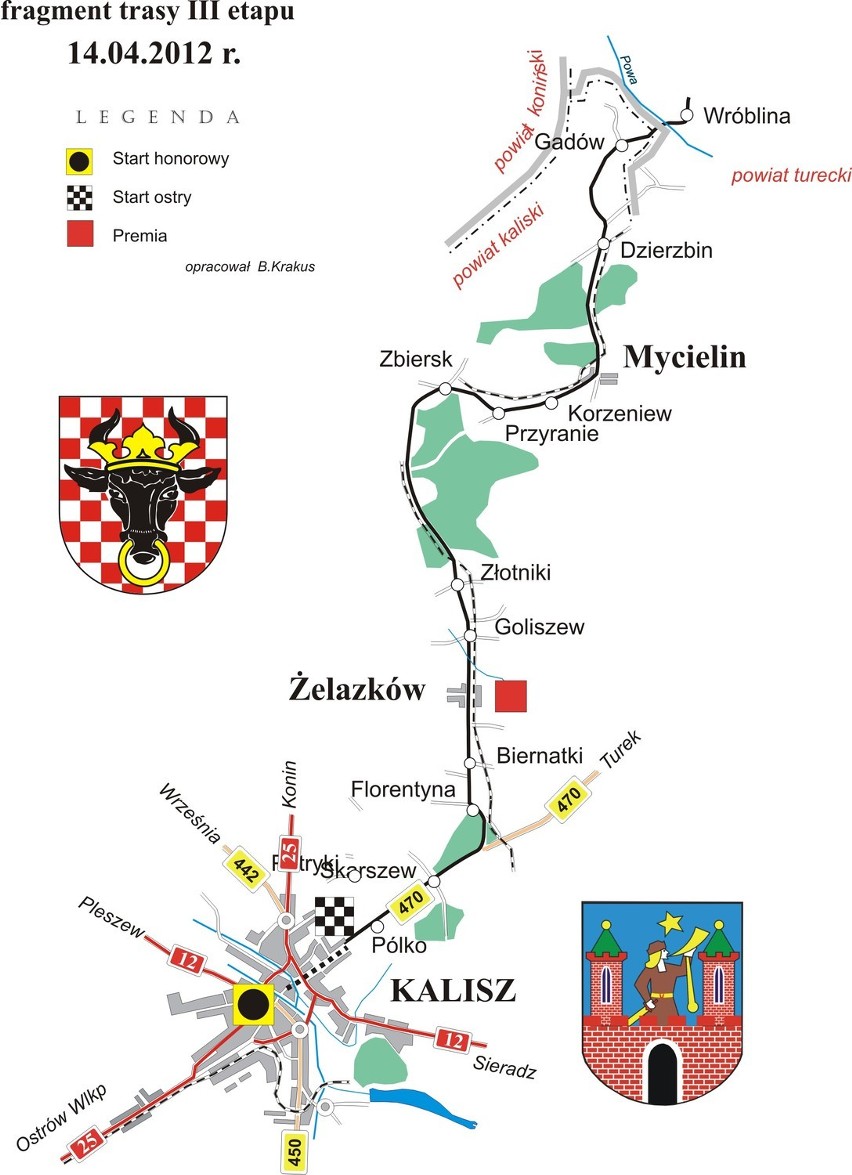 Kalisz: W piątek rusza Ogólnopolski Wyścig Kolarski Szlakiem Bursztynowym &quot;Hellena Tour 2012&quot;